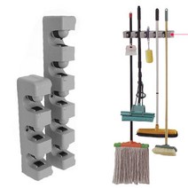 TORIMALL 간편한 밀대걸레 걸이 빗자루 홀더 대걸레 거치대, 3공, 1개