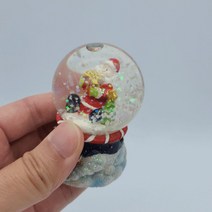 크리스마스 워터볼 4개세트 스노우볼 미니 산타 학교 학원 단체 선물, 워터볼4개세트