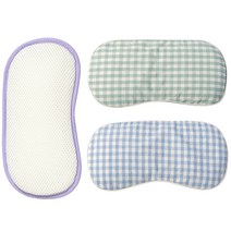 화모베이비 클래식체크매쉬베개(매쉬+베개피2장) 아기베개, 민트, 블루