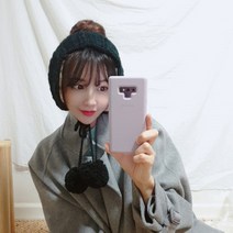 리츠제이 베이직 방울 니트 털 귀마개 귀도리
