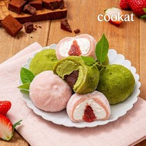 쿠캣 찹쌀떡 2종 세트(딸기쏙우유/초코쏙녹차), 딸기쏙우유/초코쏙녹차 세트