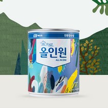 KCC 숲으로올인원 반광 3.78L 내외부 철재 벽지 목재 친환경페인트, 반광-흑색