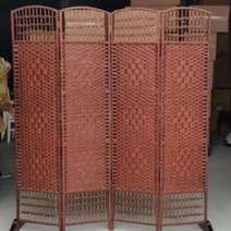 접이식 파티션 가림막 이동식 경량 이케아 라탄 원목 공간분리 원룸 가리개 가벽 병풍 인테리어 천, 우드386, 엔틱