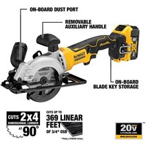 미국 DeWalt DCS571B 20V 리튬 배터리 브러시리스 원형 톱 키티 절단기 목공, DeWalt 5.0AH 배터리(본체없음)