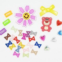 데코덴 필통만들기/ 데코덴재료/ 필통꾸미기/ 만들기세트/ DIY 재료, 1개, (추가상품) 3.분홍곰파츠