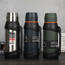 물통 보냉병 보온물병 물병 [MJ무역] 대용량 보온병 대형 캠핑 텀블러, 보온병1300ml/카키