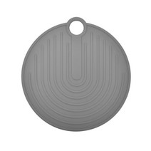 실리콘 원형 냄비 받침, 그레이