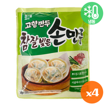 해태 고향만두 참잘빚은 손만두440g 찐만두/떡만두국/고기만두, 4개