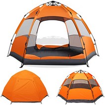 캠핑 몽골 텐트 캐노피 차광막 용 인디언 천막 야외, CN, 3-5Person Orange