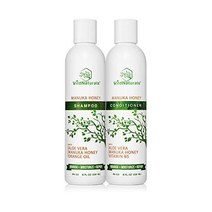 Wild Naturals Sulfate Free 샴푸 : 컨디셔너 세트 마누카 꿀 + 알로에 베라 함유 탈모 가는 모발 및 가려운 건성 두피용. 비듬 방지 보습 98% 천, 8 Fl Oz (Pack of 2)