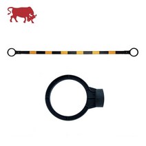 카페 음식점 가게앞 반사띠 바리게이트 작업공사 어린이집 축제 연결고리, 걸이대 (노랑띠)