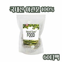 야관문 차 야관문차 티백 국산 100% 야관문 차 물 말린 야관문 티백 차 자연 건조 야관문 티 비수리 차 대용량 야관문 효능 삼각티백 건강차, 60T__ 1