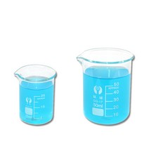 유리 비커 비이커 유리컵 과학실험 실험기구 실험용, 50ml