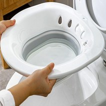 접이식 가정용 임산부 찜질 온욕 휴대용 좌욕기, 그레이