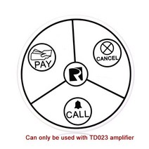 무선호출기 웨이터 호출 시스템 카페 레스토랑용 무선 자체 전원 방수 버튼 및 신호, 01 TD014 Call Button