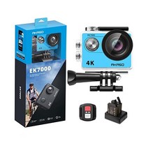 아카소 AKASO EK7000 4K30FPS 20MP 울트라HD 방수 액션캠, Blue