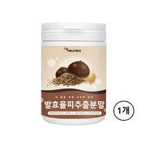발효율피 추출 분말 가루 추출물 국내산 100% 엘라그산 차 추천 fcce 안전 허가 인정 제품 숙성 곡물 밤 속 껍질 액 파우더 식용 천연 햇 울피 효소 고함량 타닌 효능 대용량, 1개, 민쓰네가게 1개당 230g