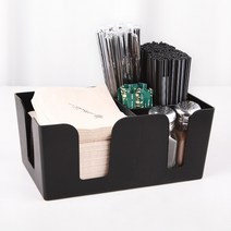 커빙 카페 바케디 빨대 정리 디스펜서 빨대꽂이, CV카페바케디(블랙)