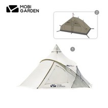 티피텐트모비가든 캠핑 텐트 Era290 면혼방 티피 방수 글램핑, 01 Inner Tent