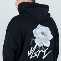 [몬스터리퍼블릭] 가을에 딱! 플라워 꾸안꾸 데일리 후드티 MSRC 샤론화이트 후드티 블랙