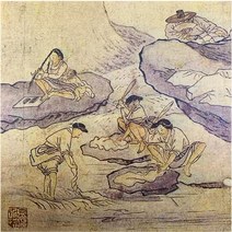 30cmX30cm 김홍도 풍속화 빨래터 포인트데코벽화아트 타일 대량소량 주문제작가능, 1개, 고흐_별이 빛나는 밤