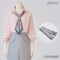 세마 오픈넥스카프셋블라우스_H2S1BL5251