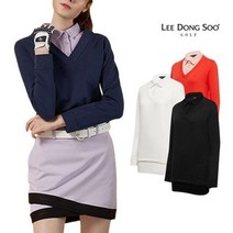 럭스골프 이동수골프 여성 카라 레이어드 기모 셔츠 LD20SHFWTS