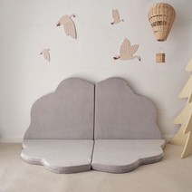 북유럽 대형 침대 벽가드 매트 범퍼쿠션, 17 라이트그레이미디엄6060cm4개