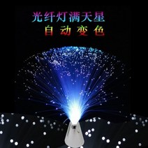 광섬유 플라워 무드등 꽃다발 분위기 야간조명 LED 장식 분위기 로맨스, 단일사이즈, USB 변색광 기능