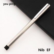 만년필 Jinhao 블랙 실버 색상 비즈니스 사무실 EF / F 펜촉 만년필 학생 학교 문구 용품 캘리그라피, one option, Silver Nib EF