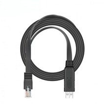 콘솔 케이블 USB To RJ45 연장 RS232 FTDI Cisco 라우터 스위치 라인용 오리지널 수입 칩 C Rj45, 01 Black 1.5m, Black 1.5m