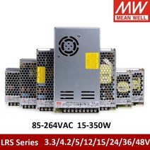 MEAN WELL RS-15 RS-25 50 75 100 150 200 350W 3.3V 5V 12V 15V 24V 36V 48V 단일 출력 스위칭 전원 공급 장치 LRS-35, 5v 25w