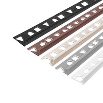 PVC L자 재료분리대 3사이즈(8 10 12mm) 2.4M 5Color _모서리마감 코너비드 코너몰딩 타일몰딩 L자몰딩 PVC몰딩 알루미늄몰딩 꼼꼼이 바닥마감 데코타일, 화이트, 8mm