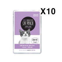 캣퓨어 내추럴 파우치 80g X10 /건강한고등어 츄르 _ JUS, 상세페이지 참조, 단일옵션, 상세페이지 참조