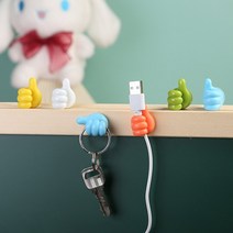 마녀의생활 케이블홀더 소품걸이 접착 거치대 10P세트, 10p