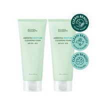 [1등약산성폼]라운드어라운드 그린티 약산성 클렌징폼 더블 기획세트(2022), 더블기획