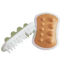 두피열내리는법 머리각질제거 두피스파 맛사지기 헤드, 1개, 옵션 / 주황