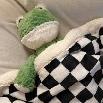 뽀글랜드 동물 인형 애착인형 5종 토끼 개구리 하마 코끼리 라쿤