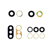 10pcs 후면 카메라 렌즈 아이폰 호환 X Xs Max XR 11 6 6S 7 8 플러스 메인 유리 스티커 교체 부품, 12에 대한 10
