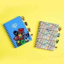 [WINZI_마켓] 그리드노트 학교노트 스프링수첩 바인딩노트 브롤스노트 무선연습장, 브롤스 형태인덱스노트 블루, WZ류_단일옵션