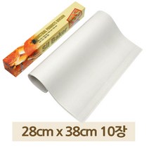 테프론 베이킹 시트 화이트 28 x 38cm 10매 유산지