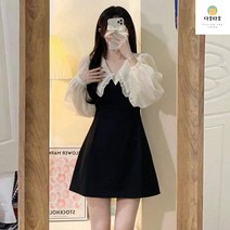 간절기원피스 가을 여성 프렌치 초가을 미니멀 원피스