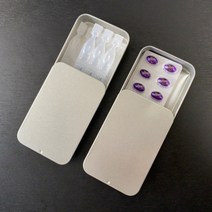 틴케이스 소품정리케이스 원형틴케이스 철제 틴케이스제작, 슬라이딩 양철케이스2P