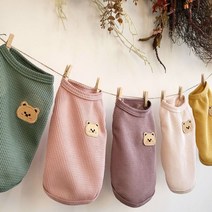 코코스튜디오 강아지옷 데일리 봄옷 인디 베어 나시, 코코 인디 베어 나시/연핑크