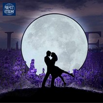 달 램프 등 대형 조명 보름 야외 조형물, 백색광택연색 지름 1.5미터