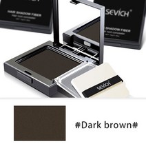 세비치 12g 헤어 라인 파우더 컴팩트 방수 다크 브라운 섀도우 3 색 컨실러 커버, AE) Dark brown