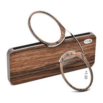 돋보기 확대경 블록렌즈NONOR 남성 돋보기 코 클립 휴대용 팔 독서 안경 очки для зрения TR9, 02 C2 BROWN_06 +350