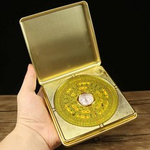 풍수 나침반 패철 나경 유압식 현공 교육용 전문가, (케이스 나침반 포함) 4인치 12단+나침반책+오제전