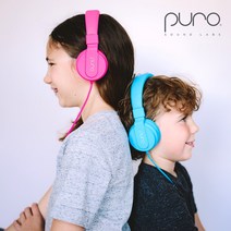 퓨로 Puro Basic 어린이 청력보호 유선 헤드셋, 레드