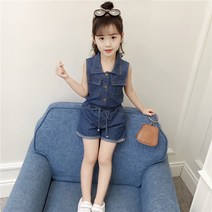 여아 세트 하복 한국 패션 아동복 패션 데님 반바지 투피스 S88032